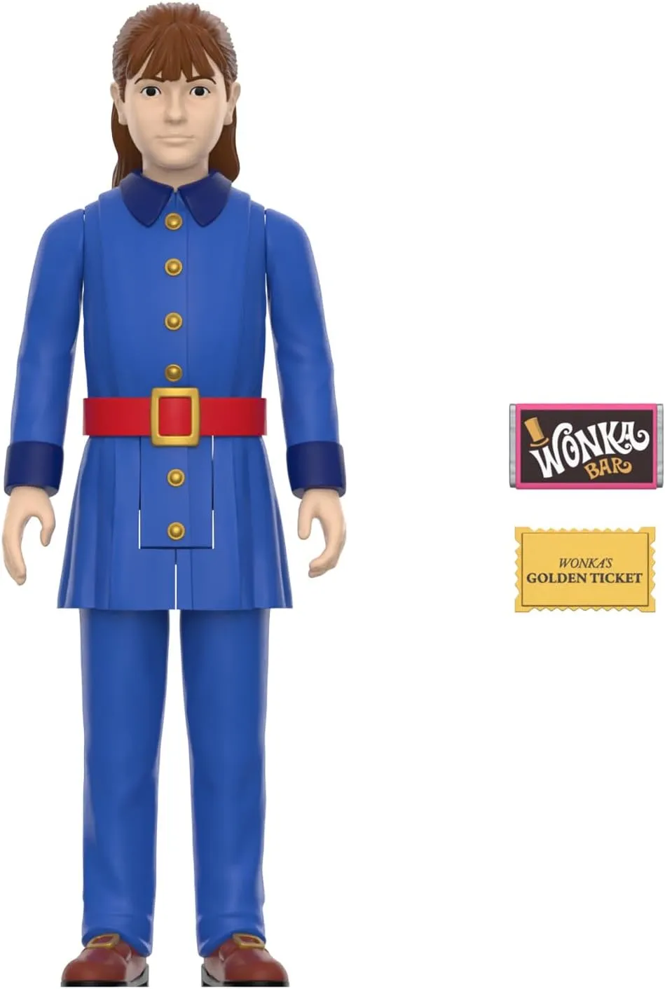 Super7 Willy Wonka and The Chocolate Factory Violet Beauregarde - 3.75" Action Figure with Accessory Classic Movie Collectibles and Retro Toys