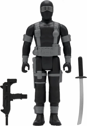 Super7 G.I. Joe Snake Eyes (Comic Version 2) - 3.75" G.I. Joe Action Figure with Accessories Classic Cartoon Collectibles and Retro Toys