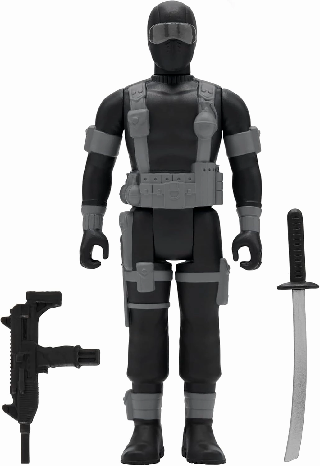 Super7 G.I. Joe Snake Eyes (Comic Version 2) - 3.75" G.I. Joe Action Figure with Accessories Classic Cartoon Collectibles and Retro Toys