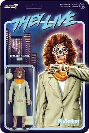 Super7 They Live Female Ghoul - 3.75" They Live Action Figure with Accessories Classic Horror Collectibles and Retro Toys