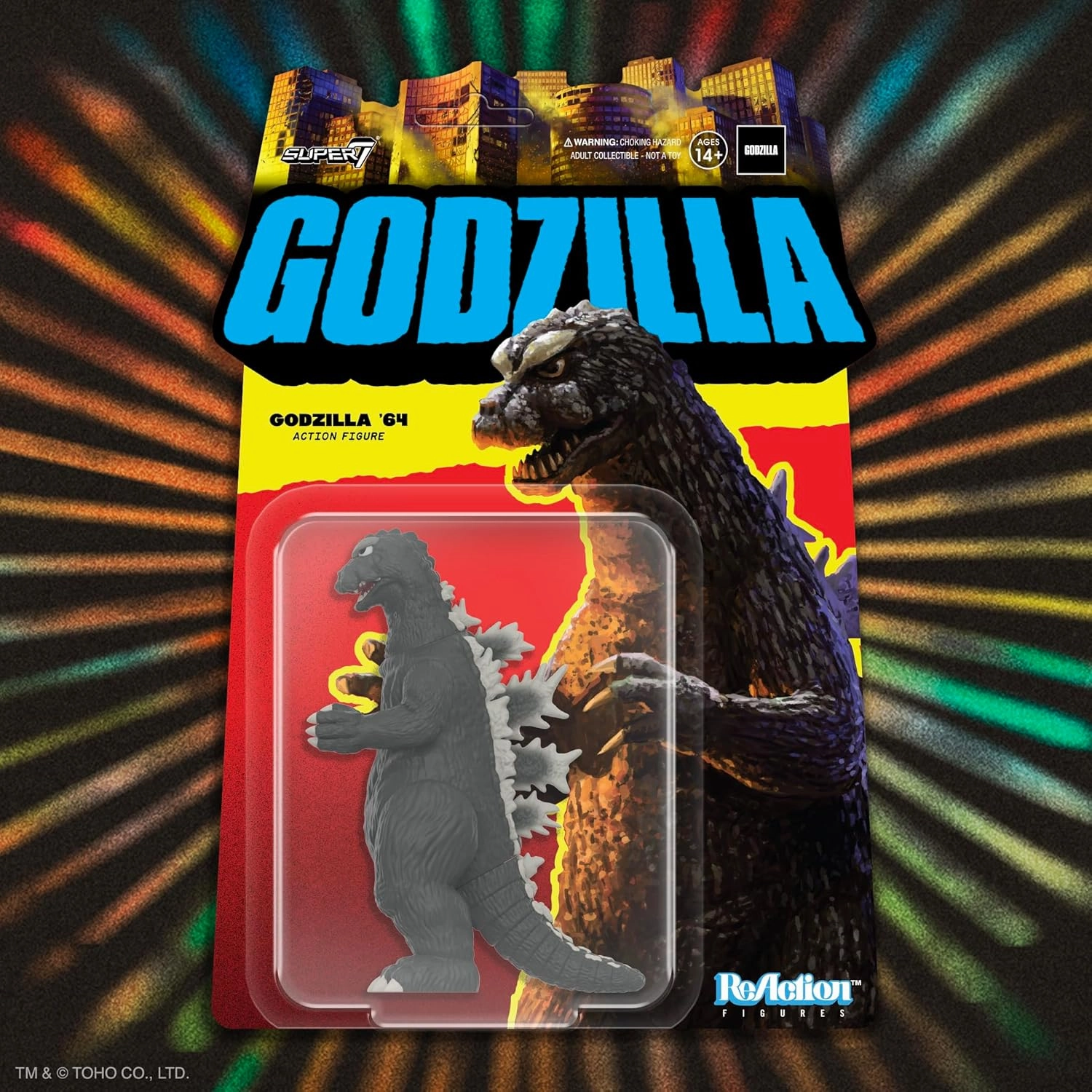 Super7 Toho Godzilla '64-3.75" Toho Godzilla Action Figure Classic Movie Collectibles and Retro Toys