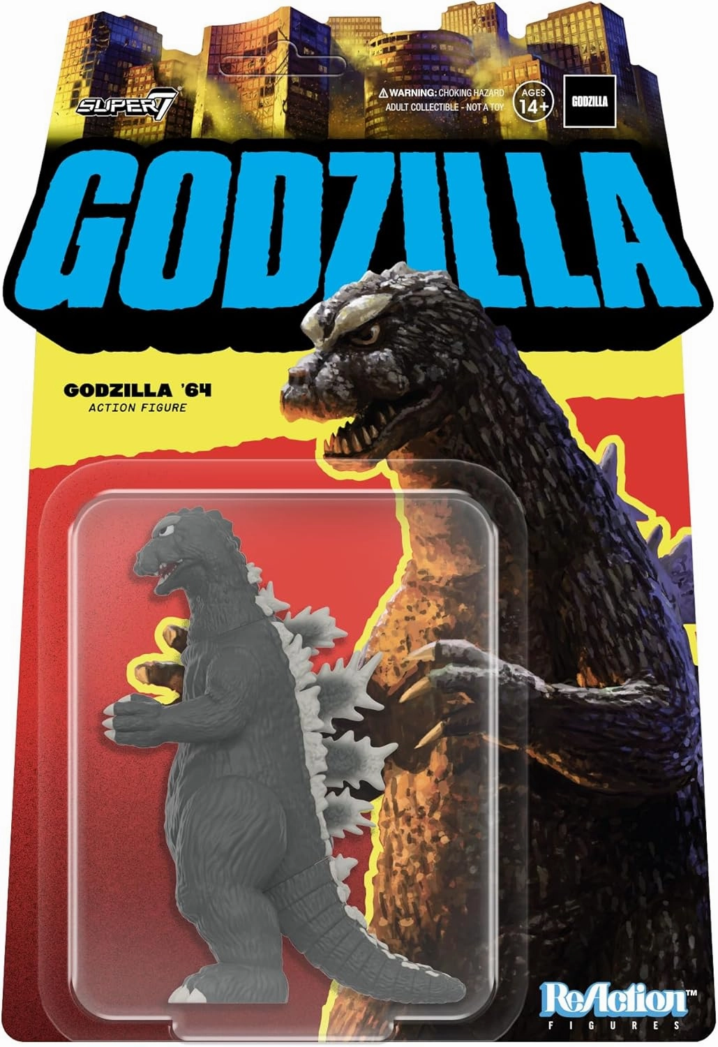 Super7 Toho Godzilla '64-3.75" Toho Godzilla Action Figure Classic Movie Collectibles and Retro Toys