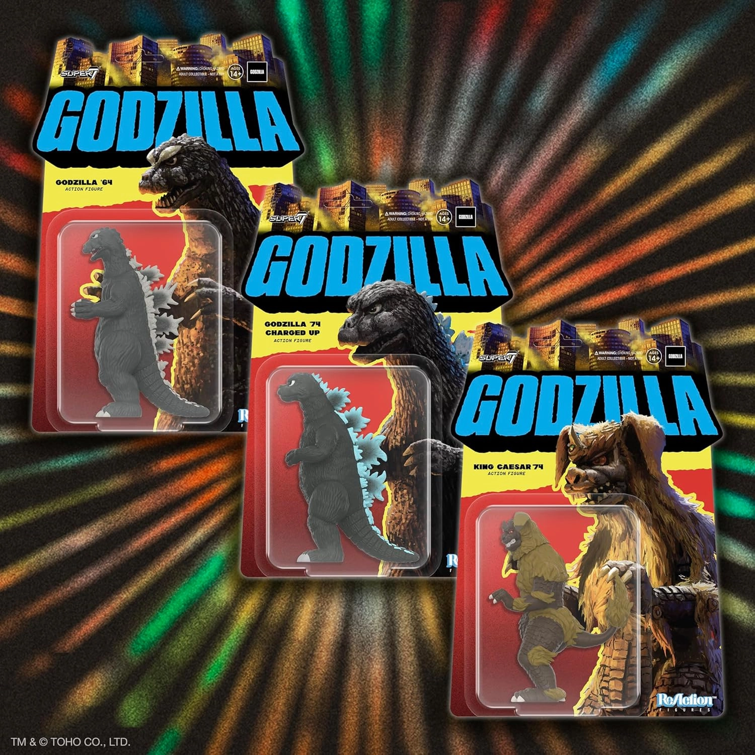 Super7 Toho Godzilla '64-3.75" Toho Godzilla Action Figure Classic Movie Collectibles and Retro Toys