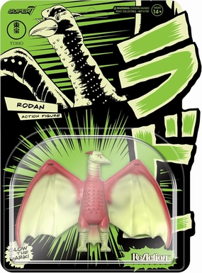 Super7 Toho Rodan (Glow) - 3.75" Toho Action Figure Classic Movie Collectibles and Retro Toys
