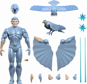 Super7 ULTIMATES! SilverHawks Quicksilver - 7" SilverHawks Action Figure with Accessories Classic Cartoon Collectibles and Retro Toys
