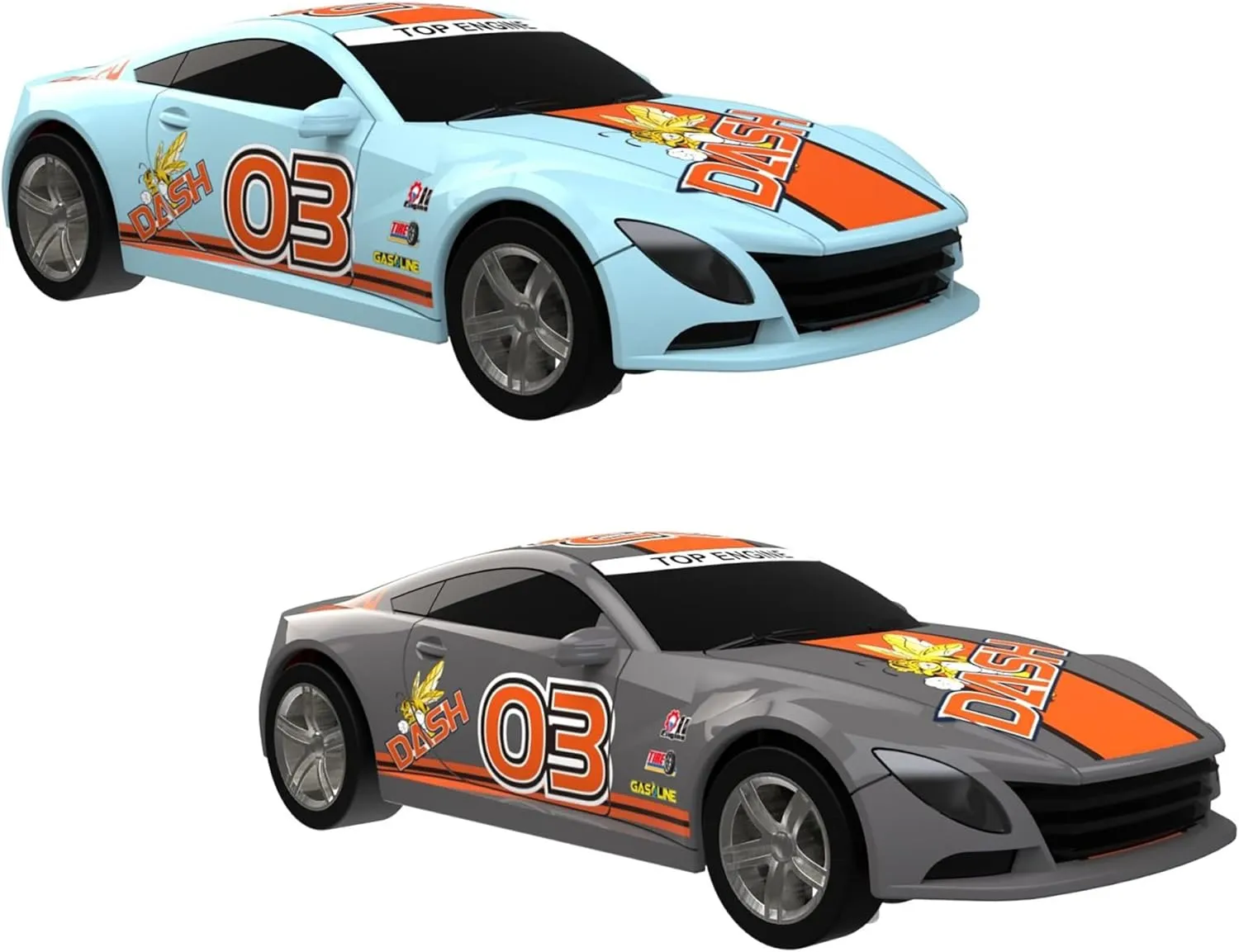 SuperFun 101-1/43 USB Power Slot Car Racing Set, Layout Size: 44"x22", LED Headlights, Lap Counter, Ages 8 
