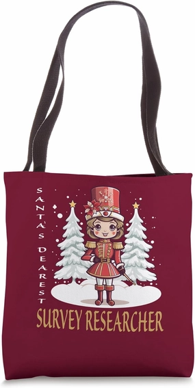 Survey Researcher Christmas Classic Female Nutcracker Tote Bag