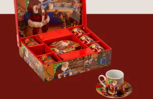 Susarts handmade and hand painted porcelain coffee set