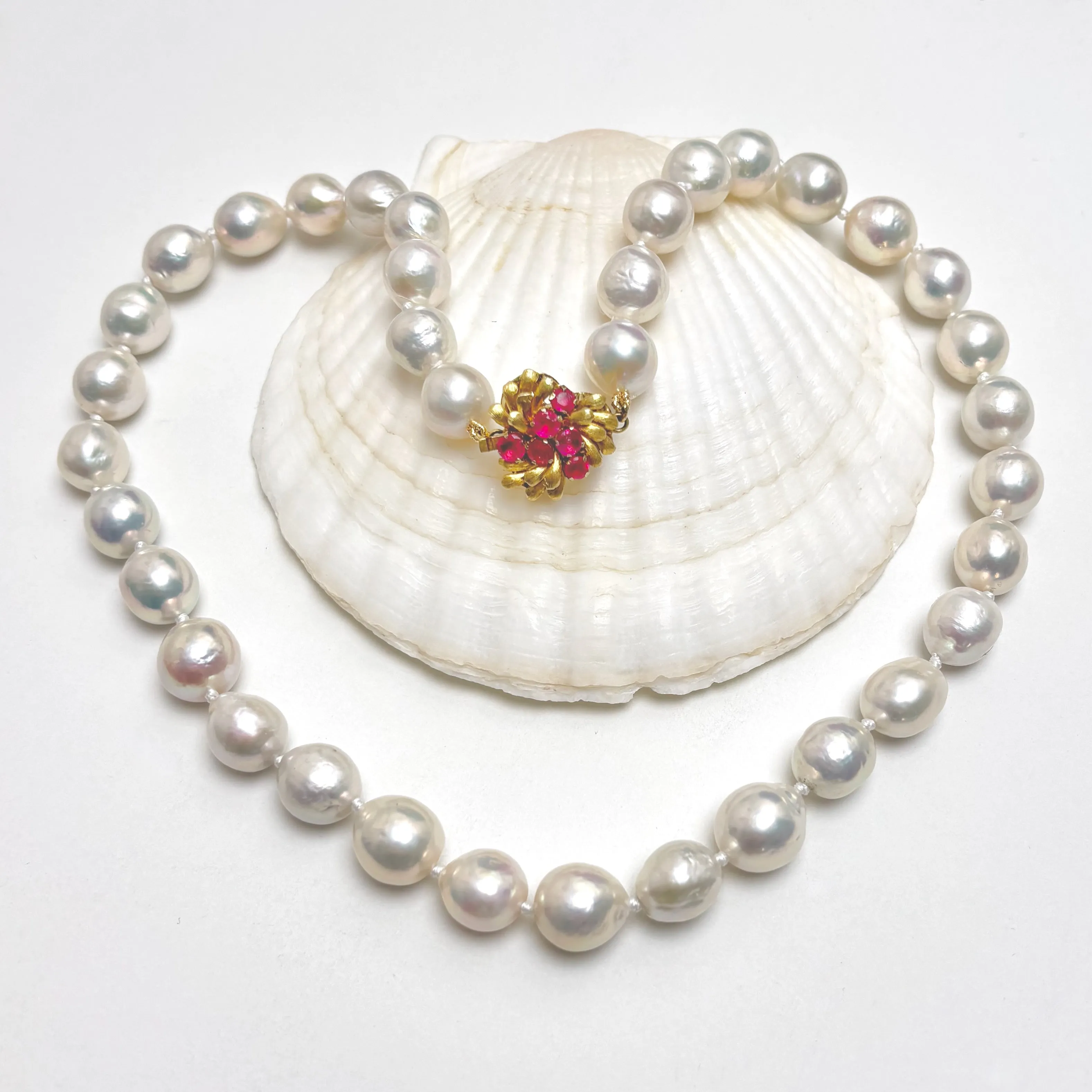 sweet pearly heart necklace