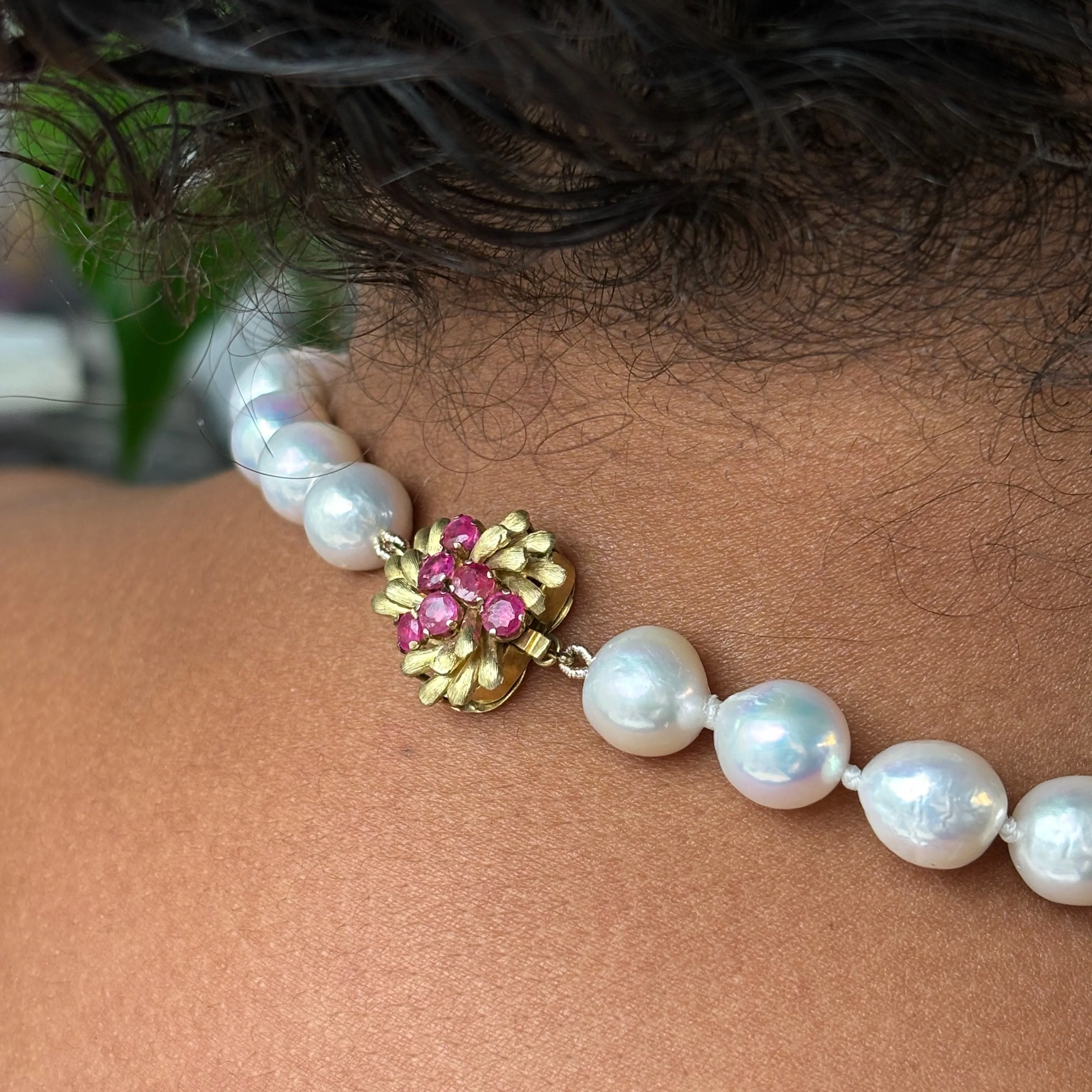 sweet pearly heart necklace