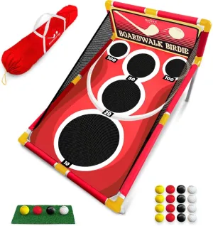 SWOOC Games - Boardwalk Birdie™ | Arcade Style Golf Game w/Easy Setup & 10  Games Included | Golf Chipping Game | Golf Games for Adults Indoor & Outdoor | Backyard Golf Game | Golf Cornhole Game