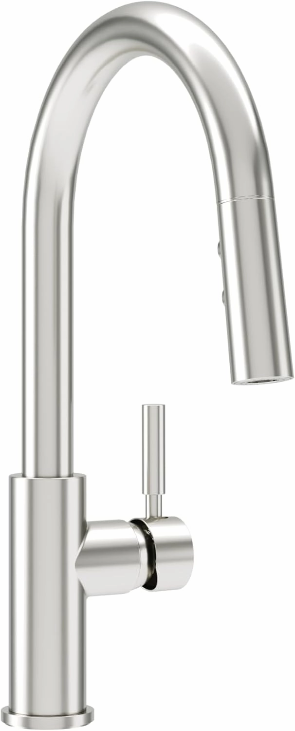 Symmons Dia Pull Down Kitchen Faucet in Stainless Steel (1.5 GPM), Large