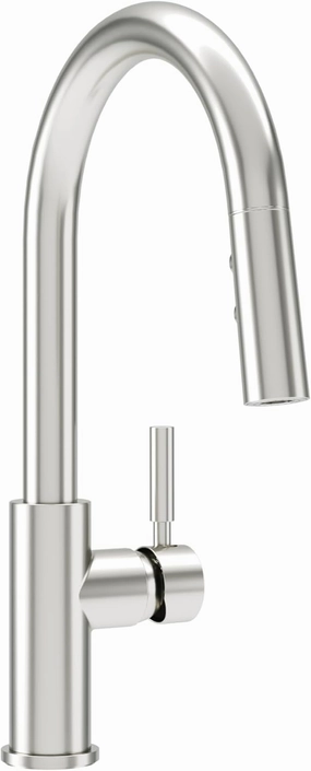 Symmons Dia Pull Down Kitchen Faucet in Stainless Steel (1.5 GPM), Large