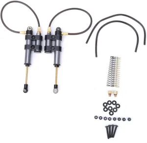 Tbest 2pcs Rc Crawler Shocks, Internal Spring Negative Pressure Shock Damper with Spring Absorber Springs Adjustable Damper Compatible for SCX10 D90 1/10 RC Car(-110m) Rc Crawler