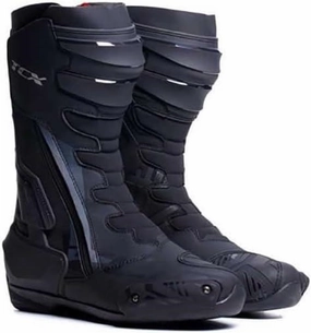 TCX Men's Classic Motorcycle Boot, Sporty, Certified, Microfibre Upper, Side Elastic Zipper and Velcro Closure