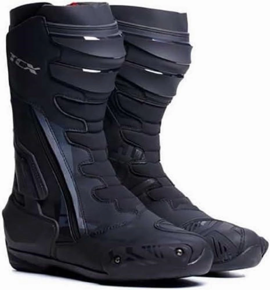 TCX Men's Classic Motorcycle Boot, Sporty, Certified, Microfibre Upper, Side Elastic Zipper and Velcro Closure