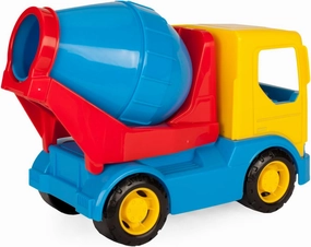 Tech Truck 35313 Concrete Mixer with Rotating Drum and Sturdy Steel Axles, Approx. 23.5 x 11.5 x 17 cm, from 12 Months, Ideal as a Gift for Creative Play