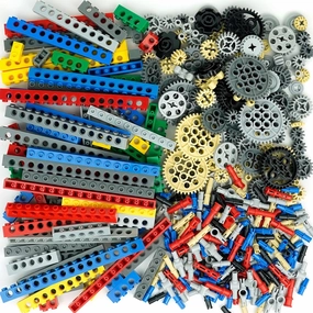 Technical-Parts-Beams-Gears Bricks Bulk Pins Connectors, Compatible with Car-Motors Accessories Building Blocks Sets MOC Buildings Toys for Adults Kids Age 6 