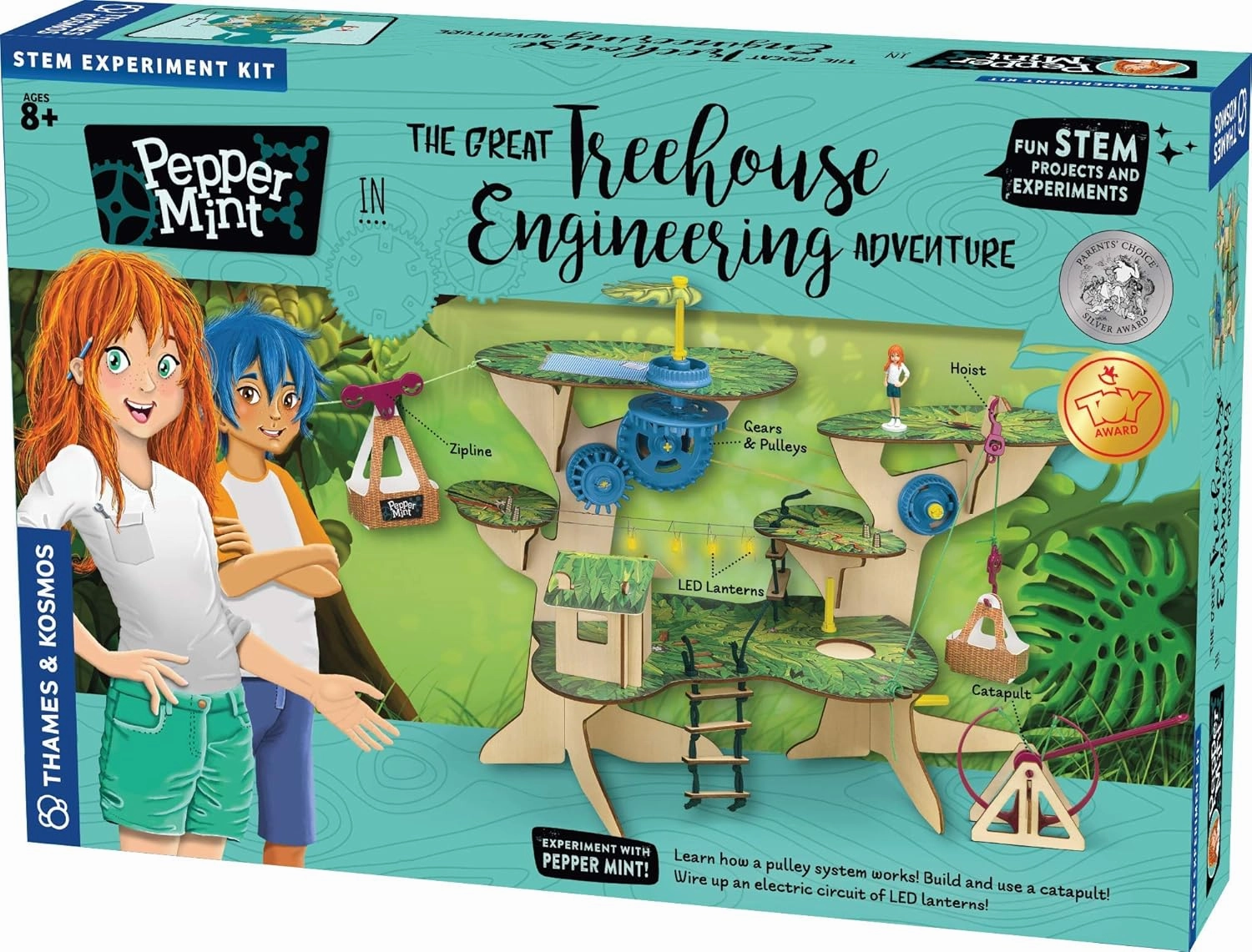 Thames & Kosmos 626020 Pepper Mint in The Great Treehouse Engineering Adventure Science Experiment Kit, Blue