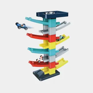 The Gliding Rail Car 8-Layer Track Building Block Toy
