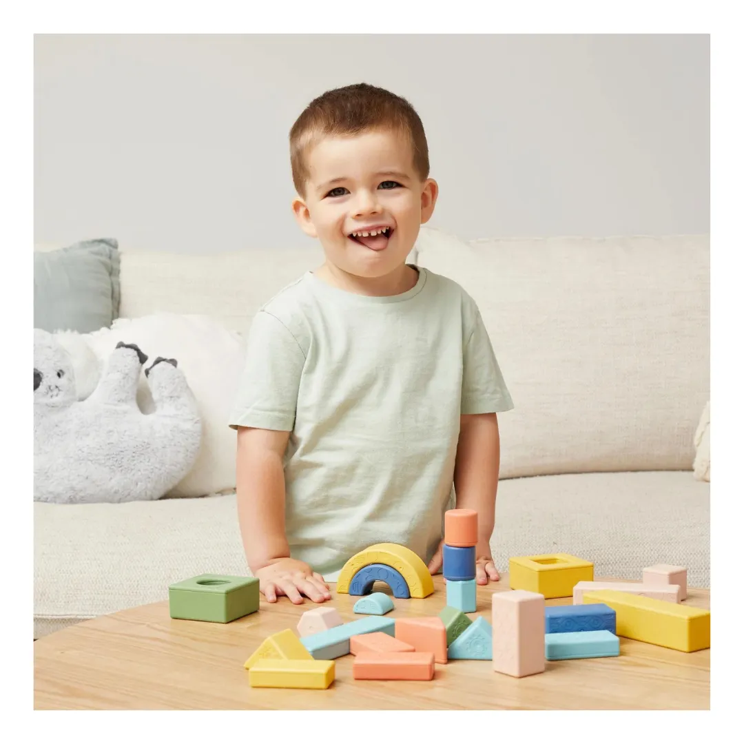 Tiger Tribe Rattle & Stack Blocks - Deluxe | 24 Blocks