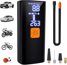 Tire Inflator Portable Air Compressor,Tire Inflators Portable Cordless Air Pump with Gauge for Car tires 20000mAh and 150PSI Digital LCD for Car,Motorcycle,Bike Tires and Balls