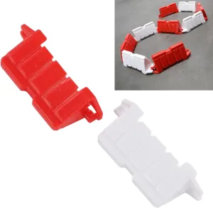 Topyond 120PCS Remote Control Car DIY Racing Track Road Barriers, Drifting and Race Track Accessories, Adjustable Road Barriers for Custom RC Car Tracks and Drift Racing