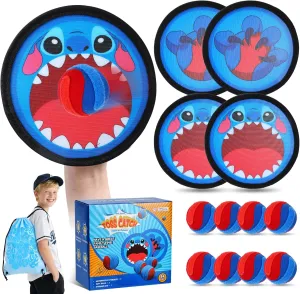 Toss and Catch Ball Game Set,Sticky Baseball Glove Catch Games,Beach Pool Yard Party Family Games for 3 4 5 6 7 8 Boys Girls,Birthday Gift Easter Basket Stuffers