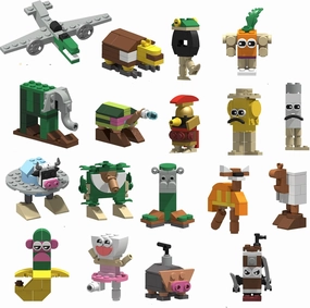Tralalero Tralala, Tung Tung Tung Sahur Building Blocks Set, Tung Tung Tung Sahur Block Figure Italian Brainrot Collection - Whimsical Building Toy for Adults Desk Decoration & Stress Relief (#12)