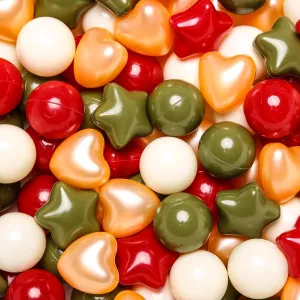 TRENDPLAY Star Heart Ball Pit Balls for Toddlers 50 100 Balls with Different Shapes Set for Kids Parties, Playtime, Festival Decoration (Classic, 100)