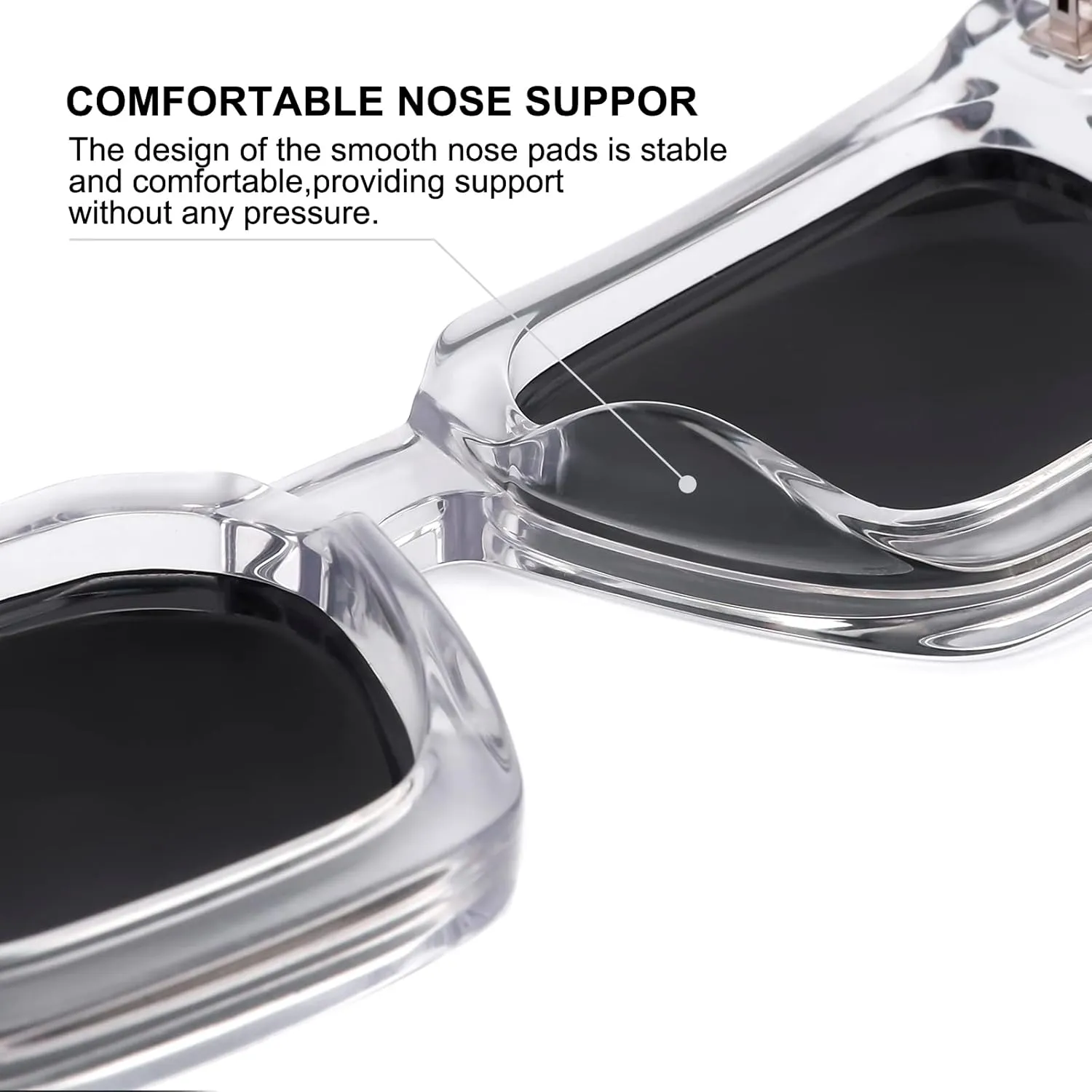 Trendy Polarized Sunglasses for Men Women, UV400 & Shatterproof, Durable Acetate Frame, Anti Glare HD Lens 1439S