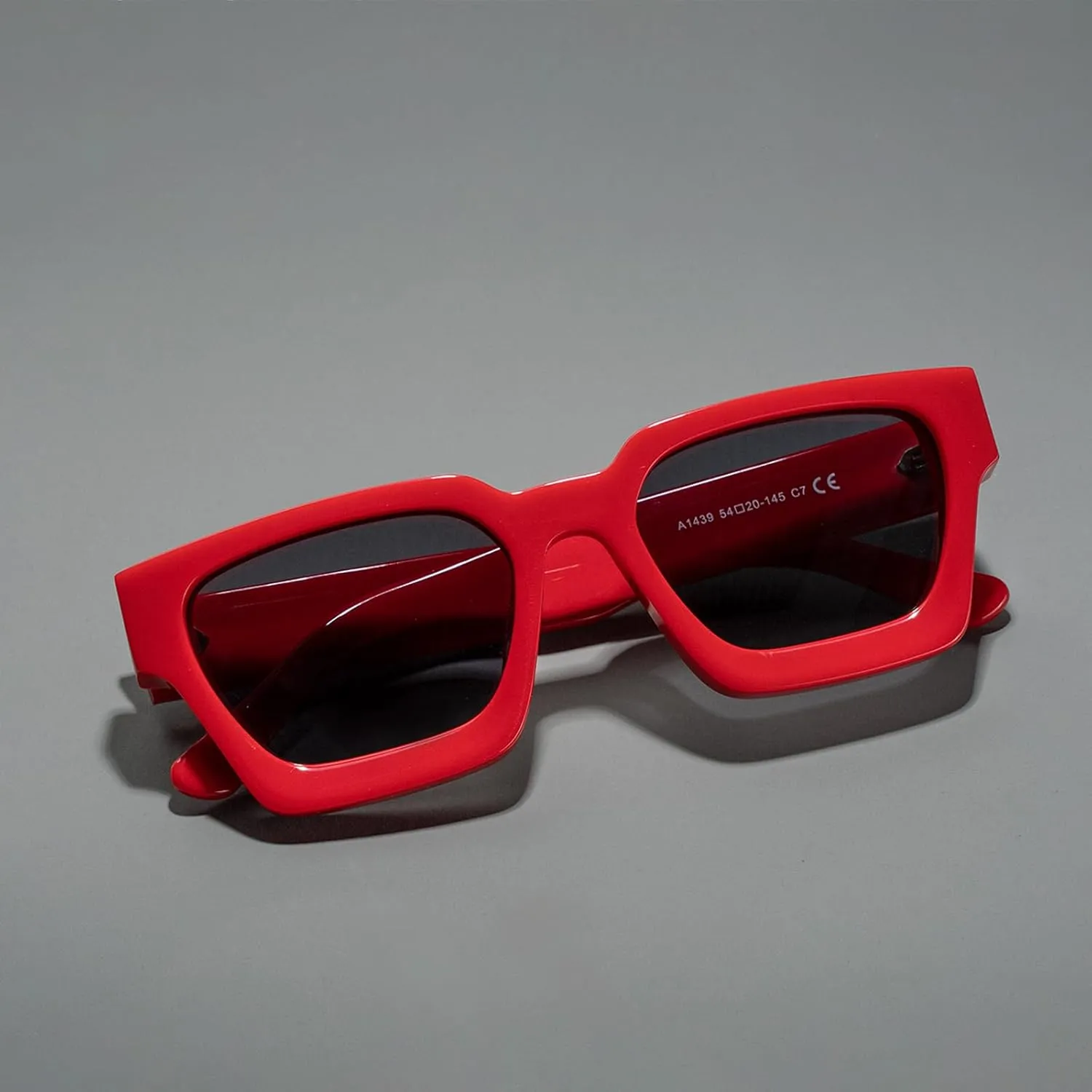 Trendy Polarized Sunglasses for Men Women, UV400 & Shatterproof, Durable Acetate Frame, Anti Glare HD Lens 1439S