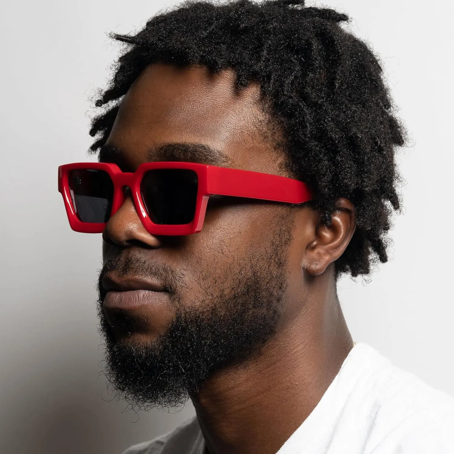 Trendy Polarized Sunglasses for Men Women, UV400 & Shatterproof, Durable Acetate Frame, Anti Glare HD Lens 1439S