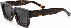 Trendy Polarized Sunglasses for Men Women, UV400 & Shatterproof, Durable Acetate Frame, Anti Glare HD Lens 1439S