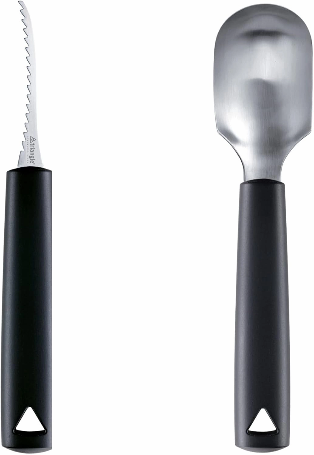 triangle Two-Piece Pumpkin Carving Set - Includes Stainless Steel Carving Saw & Scooper - GreenGrip Handle - Dishwasher Safe - Made in Germany