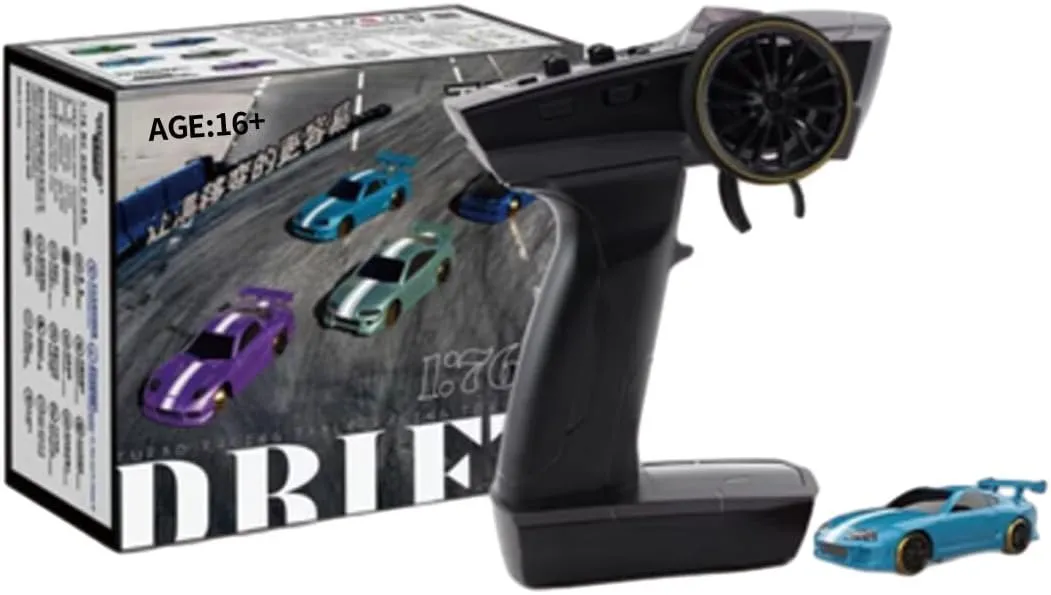 Turbo Racing C63 1/76 RC Car,2.4G 3CH Electric Racing Car Model with Wireless Remote Control,Birthday Xmas Gift for Teens and Adults(RTR Version/Blue), Medium, 1285S188A6