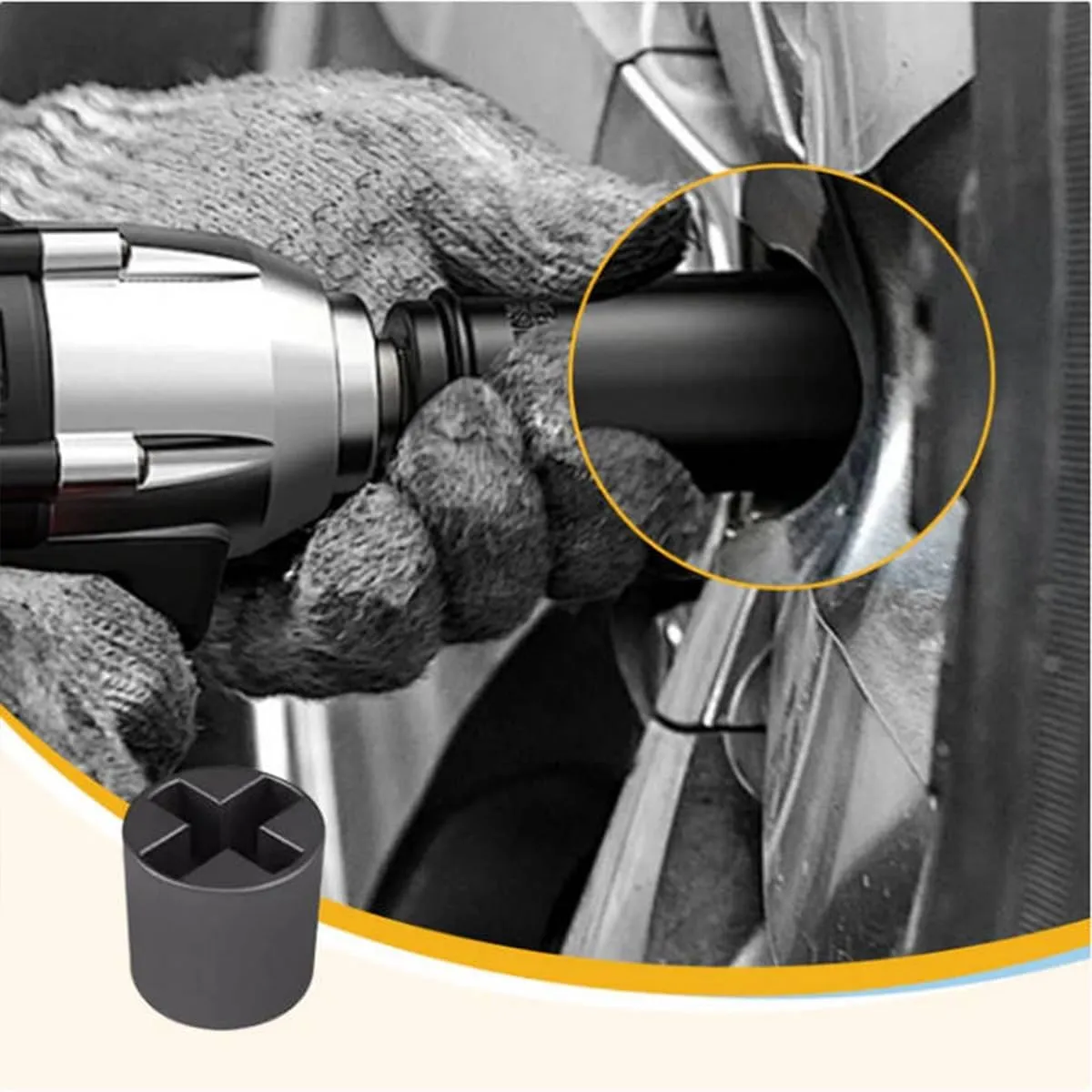 Universal Jack Socket Adapter for Hand Drill, Heavy-Duty Jack Socket Converter Drill Adapter, Rust-Resistant Steel, Scissor Car Wrench Adapter Easy Tire Change Replacement Tool Upgraded(3PCS)