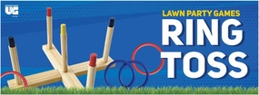 University Games Front Porch Classics, Ring Toss, The Classic Outdoor Lawn Party Game, for 2 Players Ages 8 and Up