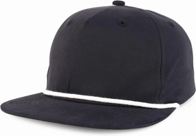 UPF 50  Water Repellent Classic Golf Ball Cap with Braided Rope