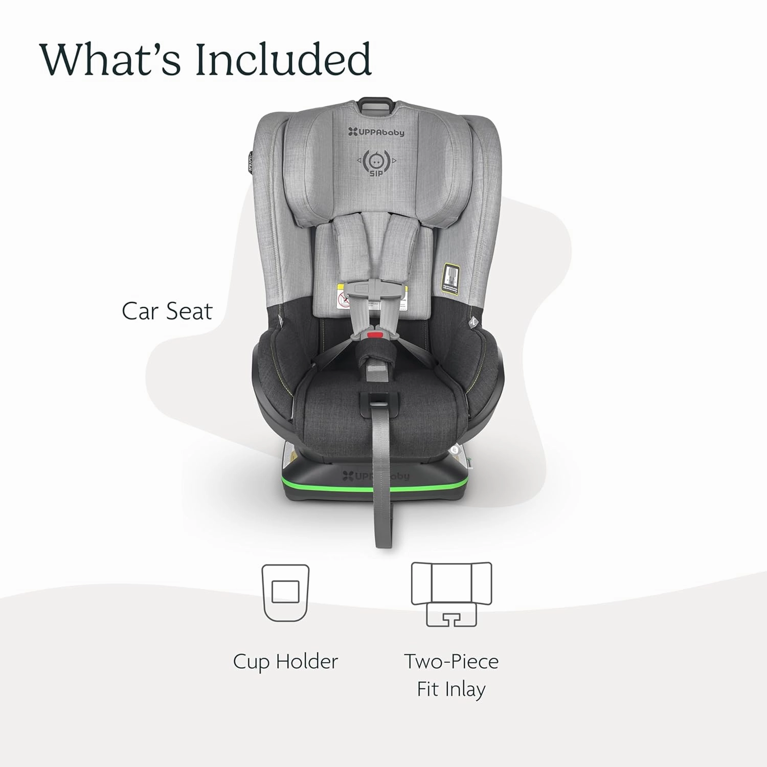UPPAbaby Knox Convertible Car Seat / Rear Facing and Forward Facing / Intuitive Safety Features / Koroyd   CleanTech Technology / Removeable Cup Holder Included / Jordan (Charcoal Mélange)