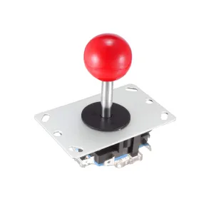 uxcell Joystick Control Stick Rocker Switch 4 Way Red Ball Top Handle DIY Parts Classic Arcade Game Fighting Competition 4NO Momentary