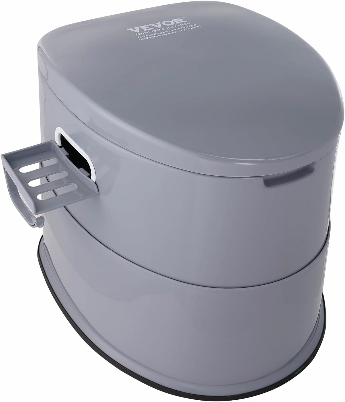 VEVOR RV Toilet for Camping, Portable Toilet with 1.3 Gal Detachable Inner Bucket & Removable Paper Holder, Commode with Dual Lids, Travel Toilet for Outdoor Camping Car Long Road Trips