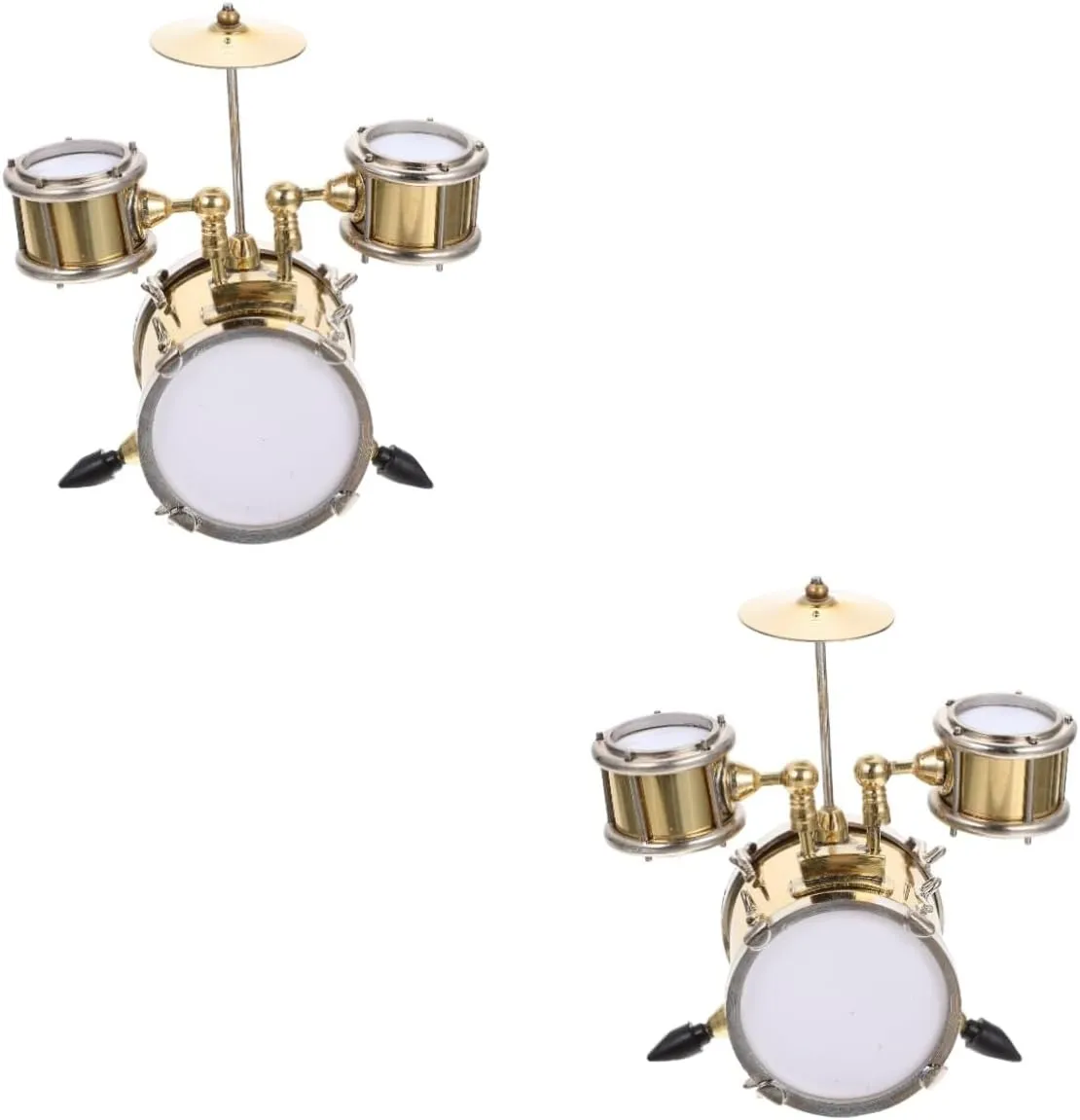 VICASKY 2sets Miniature Musical Instrument Model Funny Simulation Toy for Boy Girl House Ornament Creative Plaything for Boys and Girls for Festivals and Birthdays