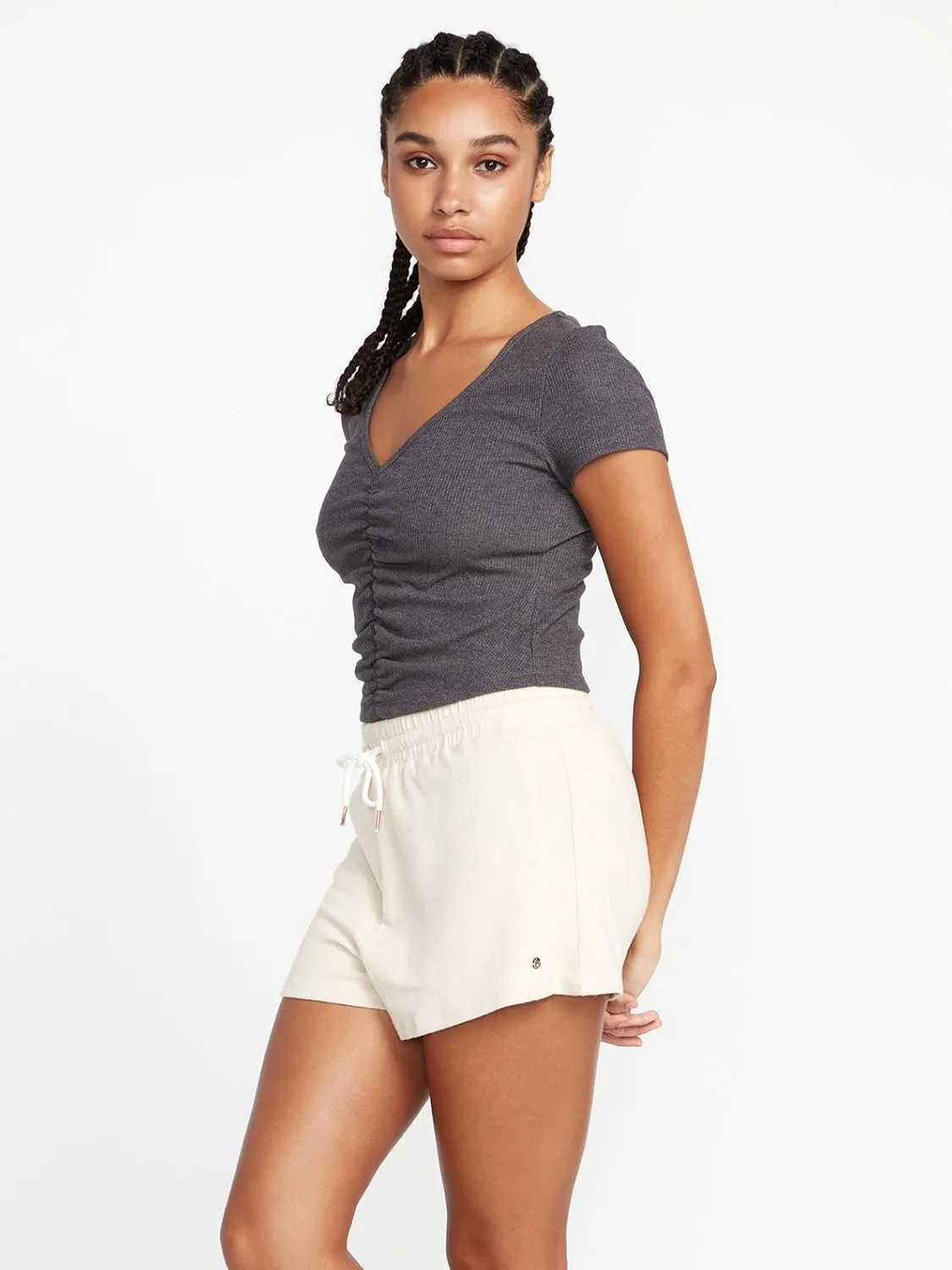 Volcom Women's Lived in Lounge Fleece Sweat Shorts (Regular & Plus Size)