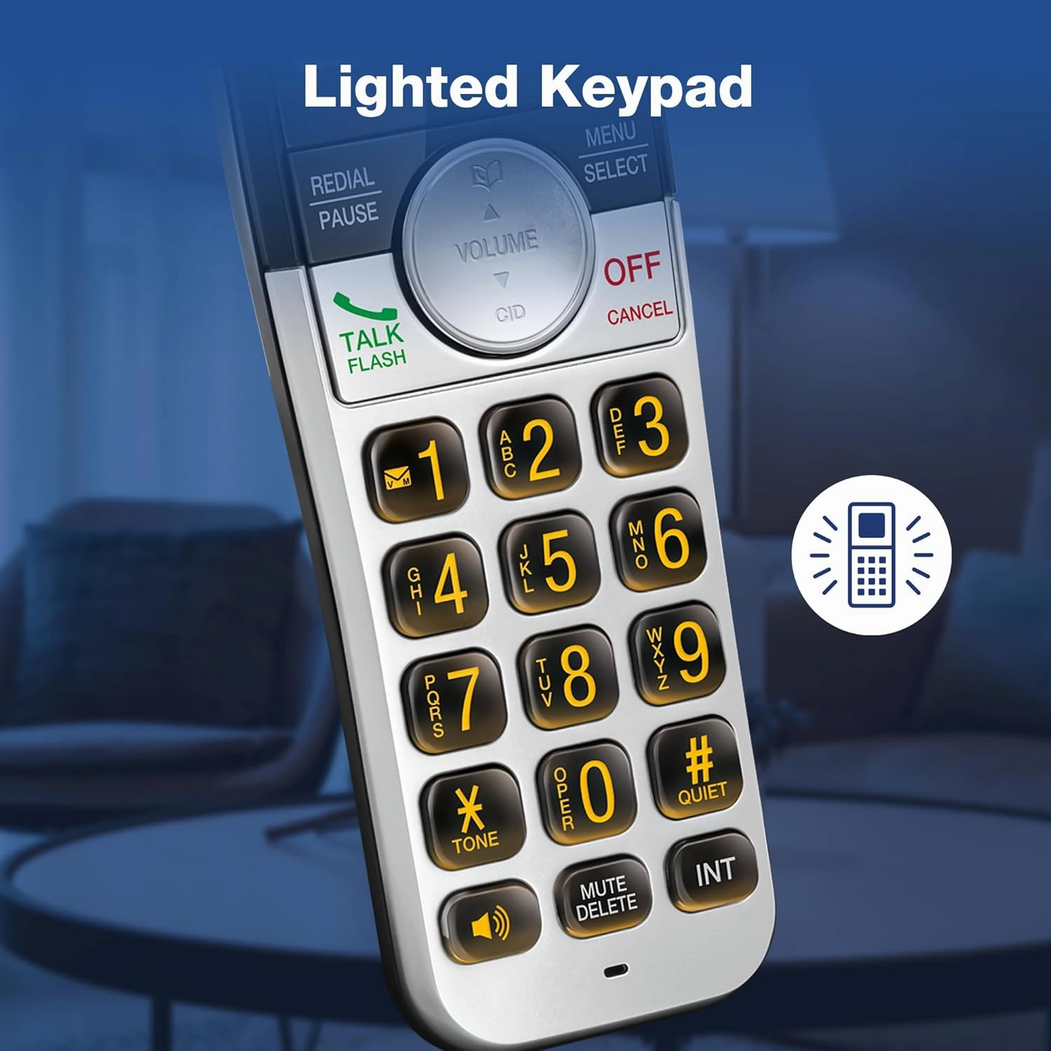VTech VG231-4 Cordless Phone 4-Handset with Large Display and Big Buttons, DECT 6.0 with Caller ID/Call Waiting, Full Duplex Speakerphone, ECO Mode, Last 10 Number Redial, Easy to Use