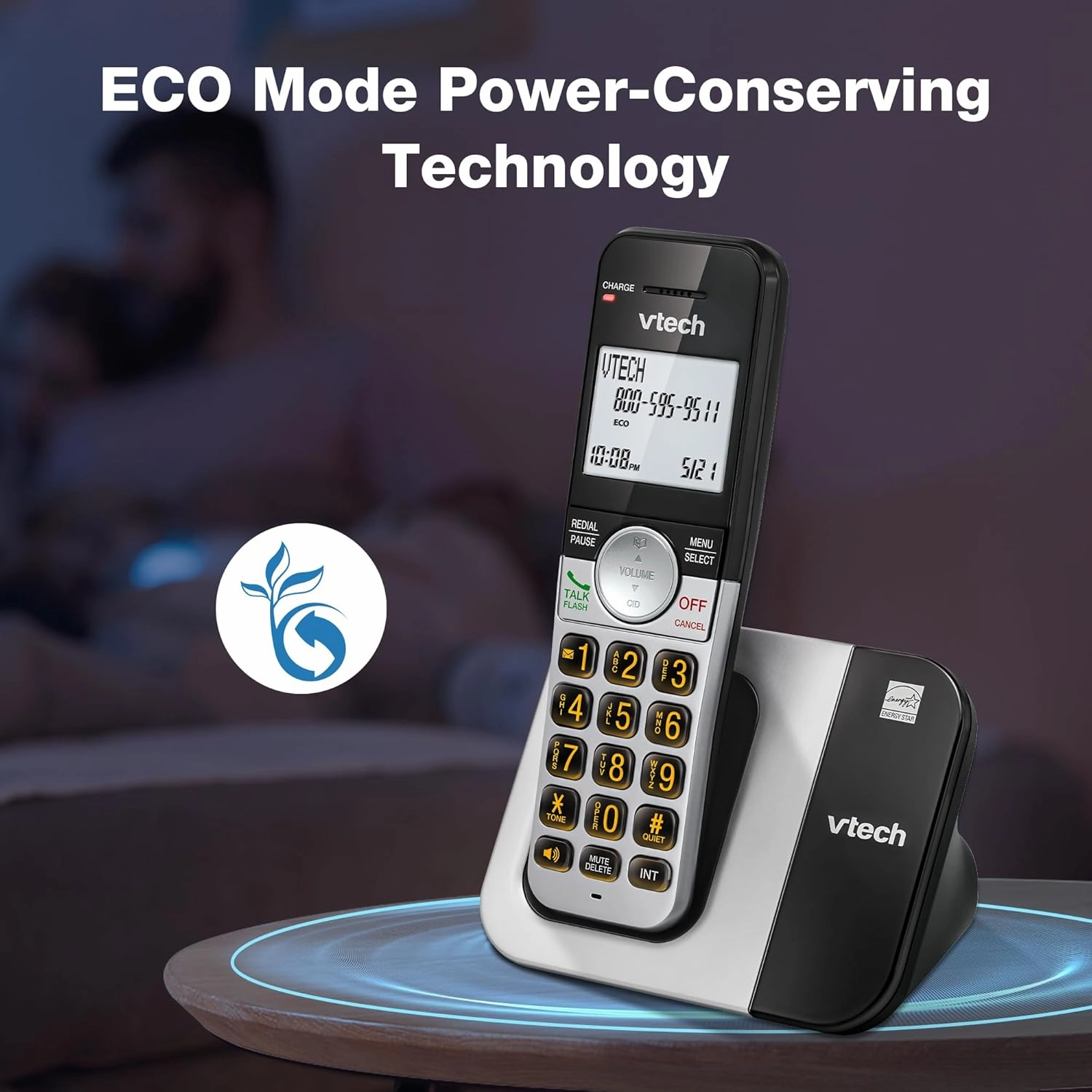 VTech VG231-4 Cordless Phone 4-Handset with Large Display and Big Buttons, DECT 6.0 with Caller ID/Call Waiting, Full Duplex Speakerphone, ECO Mode, Last 10 Number Redial, Easy to Use