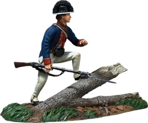 W. Britain Wayne's Legion Infantryman Advancing Over Log 1794 1:30 Scale Metal Figure