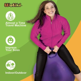 WALIKI Hopper Ball for Adults | 29" Purple Jumping Toy | Hippity Hop | Fun Outdoor Game for Parties & Family Activities