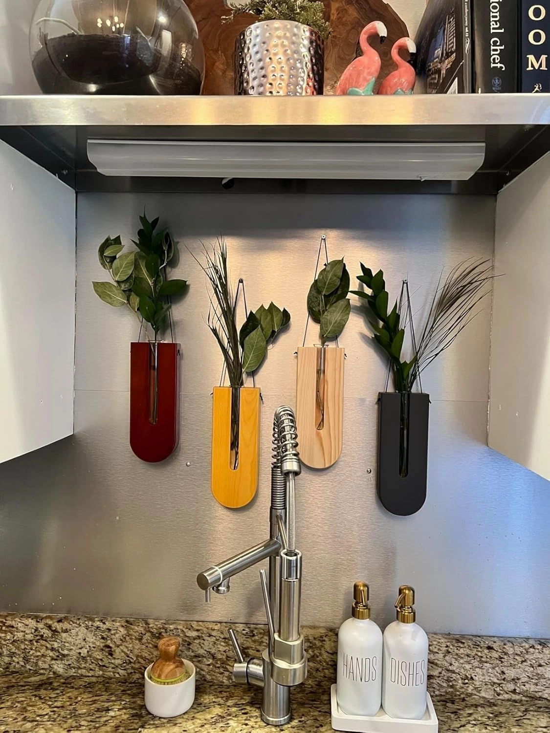 Wall Planters and Vase for Indoor Plants, Boho Wall Plant Holder, Indoor Propagation Station
