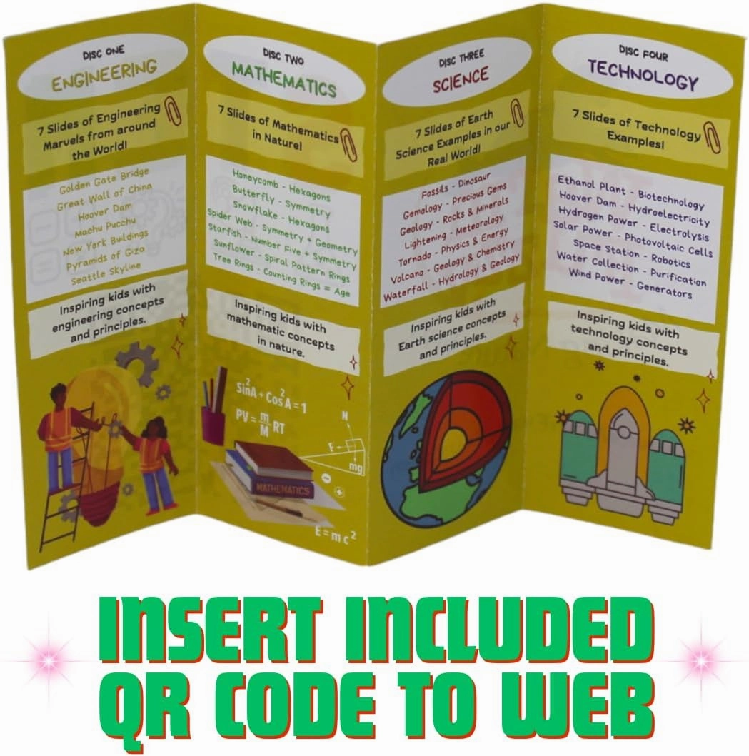 WARM FUZZY Toys STEM Viewfinder - Viewfinder for Kids & Adults, Classic Toys, Slide Viewer, 3D Reel Viewer, Retro Toys, Vintage Toys with 4 Reels - Contains 28 High Definition Educational 3D Images